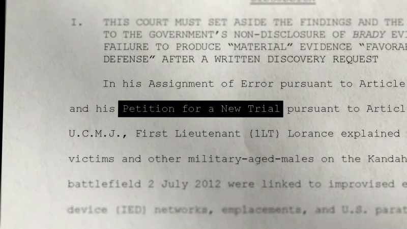 MAHER: First, we filed a petition for a new trial