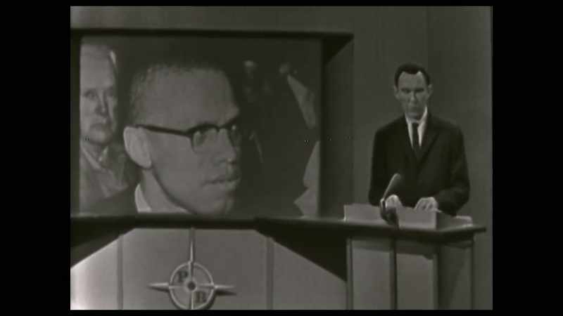 Malcolm X, second in command of the Black Muslim movement