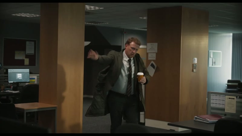 (male employee) Relax. -(beeps)