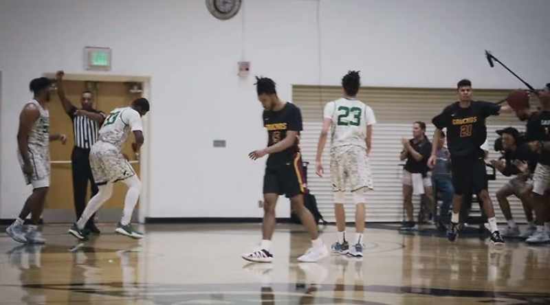 Malik Muhammad with the block, no