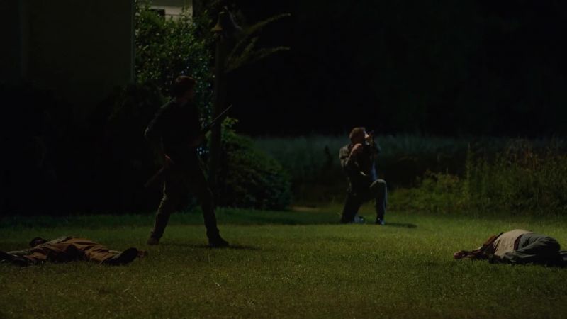 Man 1: Hold your fire!