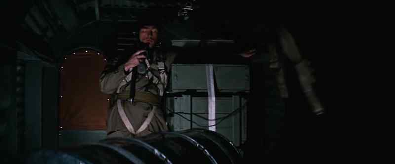 MAN: All ready here, sir. Crew standing by and awaiting your word. Over