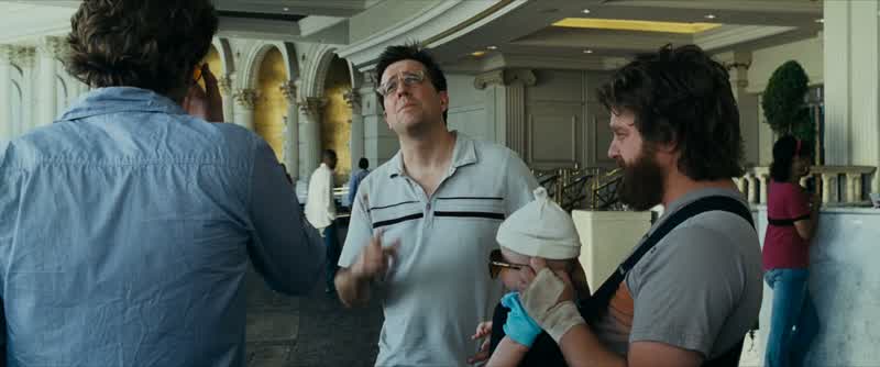 MAN: All right, grab it from the other side