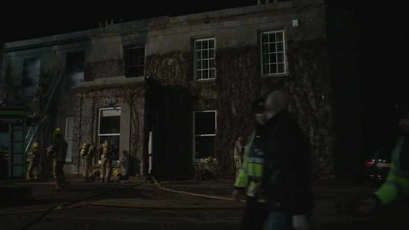 [Man] Could it be some electrical fire?