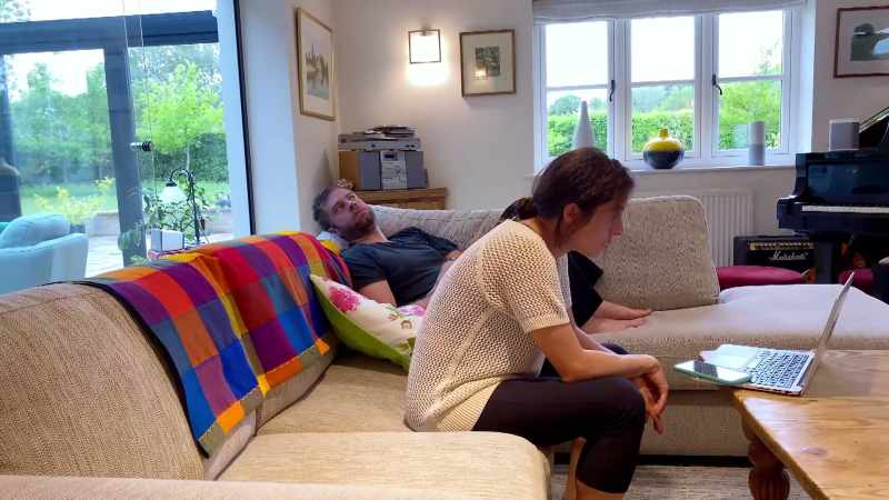[man] Doesn't happen much anymore. -[woman] Simon