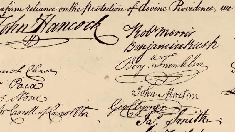 Man as Franklin: And for the support