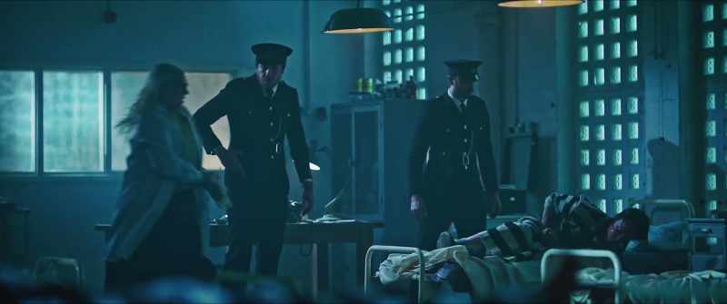 [MAN GROANING AND RETCHING]