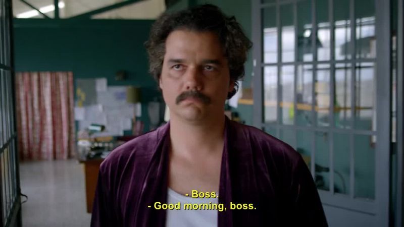(man in Spanish) Boss. - Good morning, boss