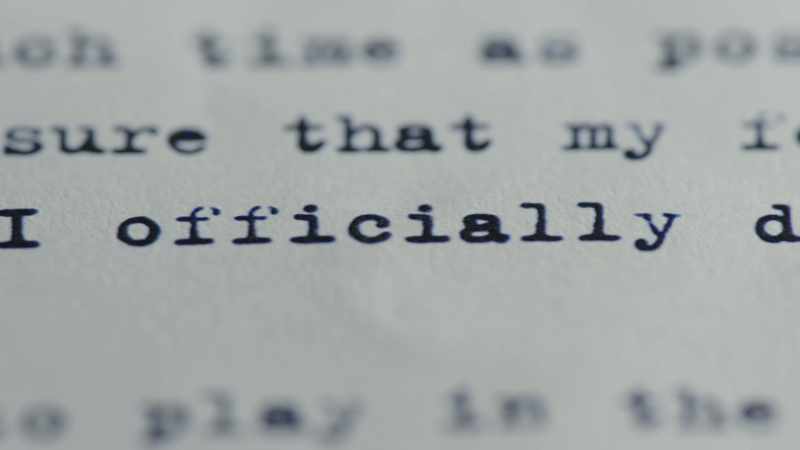 [man] Issuing the following statement, and we quote