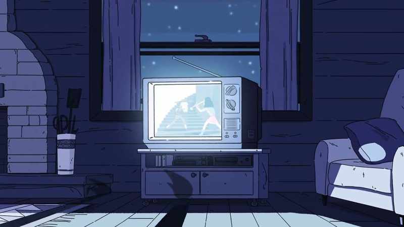 [man on TV grunts]