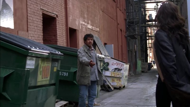 Man: Spare some change, lady?