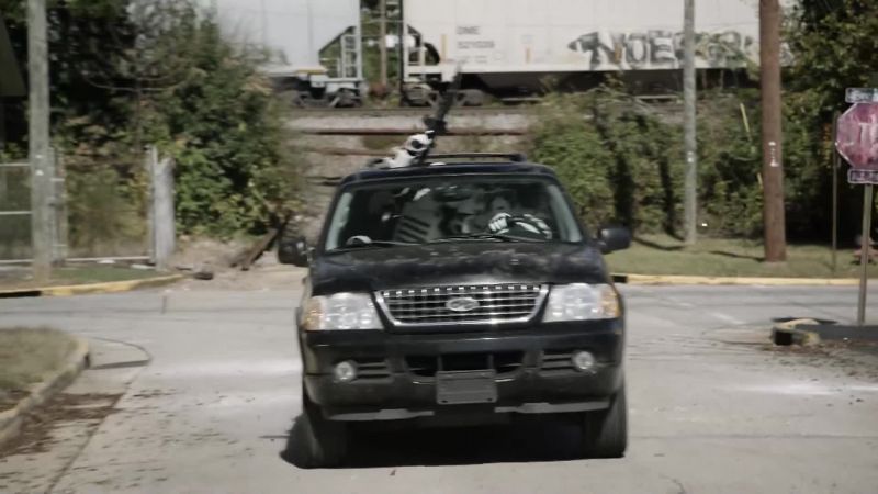 Man: Target westbound!