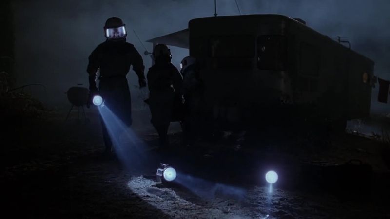 (man) The trailer looks clean. No readily apparent vectors