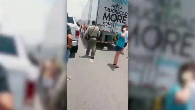 Man: There was a-- some nut in an armored vehicle