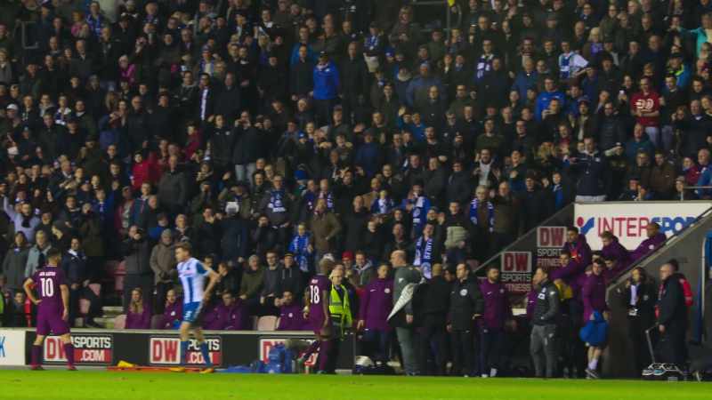 Manchester City reduced to ten men