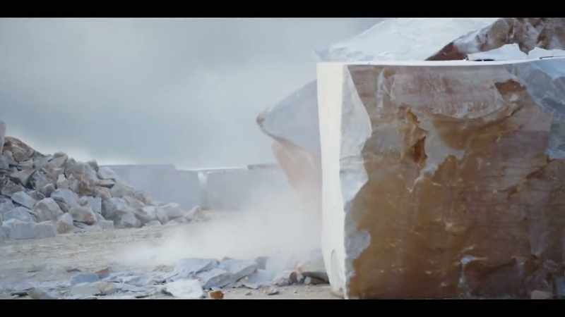 Marble is difficult to extract, extremely heavy
