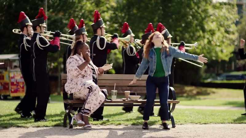 [marching band playing 