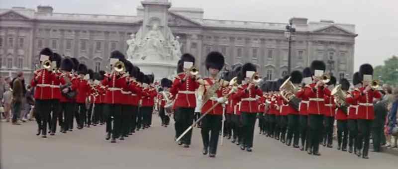 [marching music]