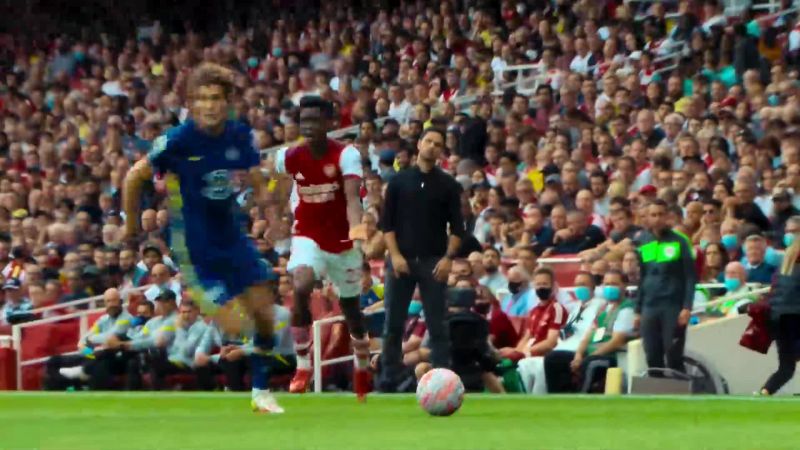 Marcos Alonso, good work from Havertz, this is Romelu Lukaku