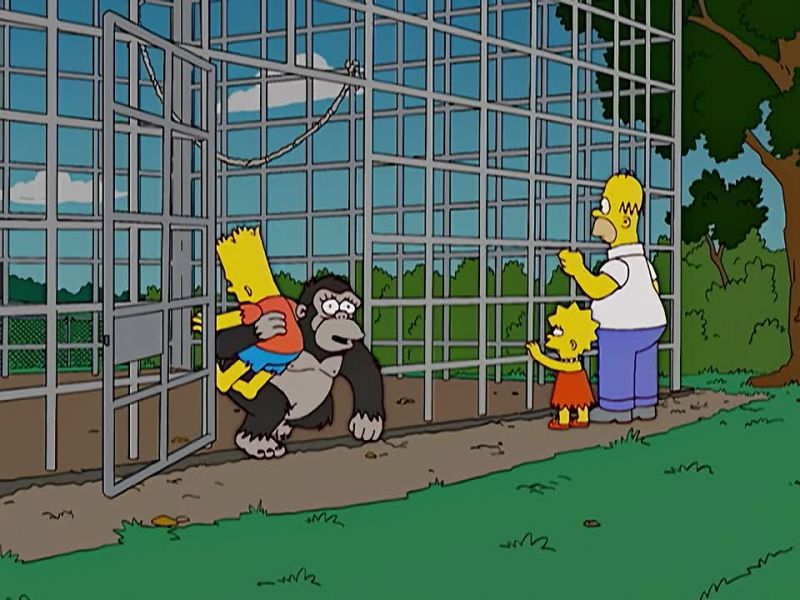 Marge, Toot-toot and her son escaped!