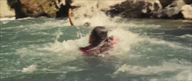 Maria! Hold on to the rock!