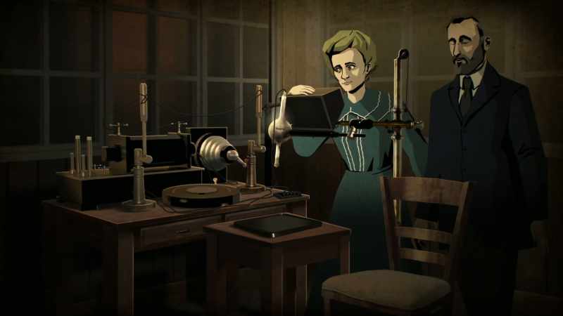 Marie Curie and her husband and research partner