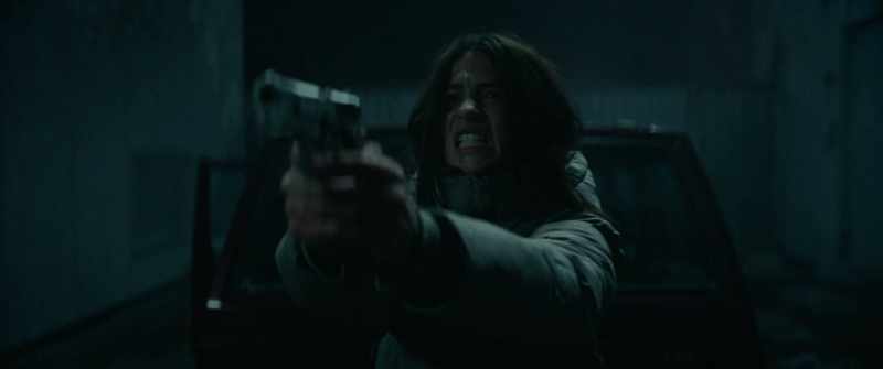 [Marie grunts] - [gun clicking]