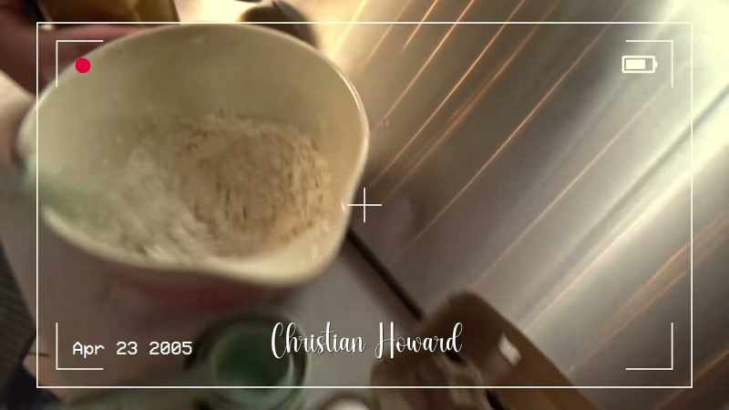 Marily, show me how good you mix the flour