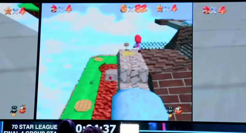 [Mario hollering]