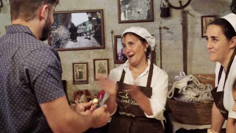 [Mario] Oh! -[Vittoria speaking Italian]