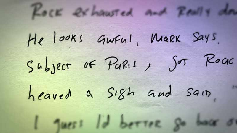 Mark broached subject of Paris
