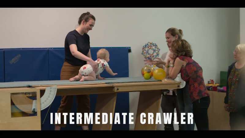 Marlow's interesting because she's quite a strong hands-and-knees crawler