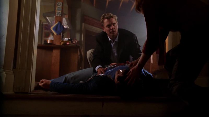 Martha, why don't you go get something to help stop the bleeding, sweetheart