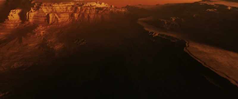 Martian atmosphere consisting of approximately 96% carbon dioxide