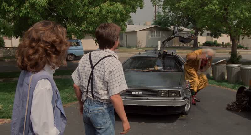 Marty You've got to come back with meWhereBack to the futureWait a minute What are you doing DocI need fuelGo ahead Quick Get in the carNo no Doc I just got here okayJennifer's here We're gonna take