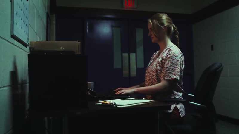 Mary Jo continues with her nightly routine