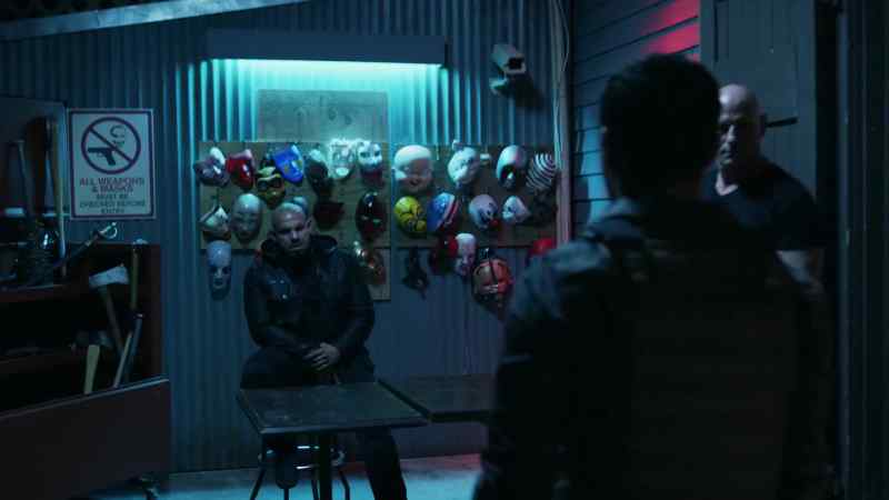 Masks and weapons stay outside