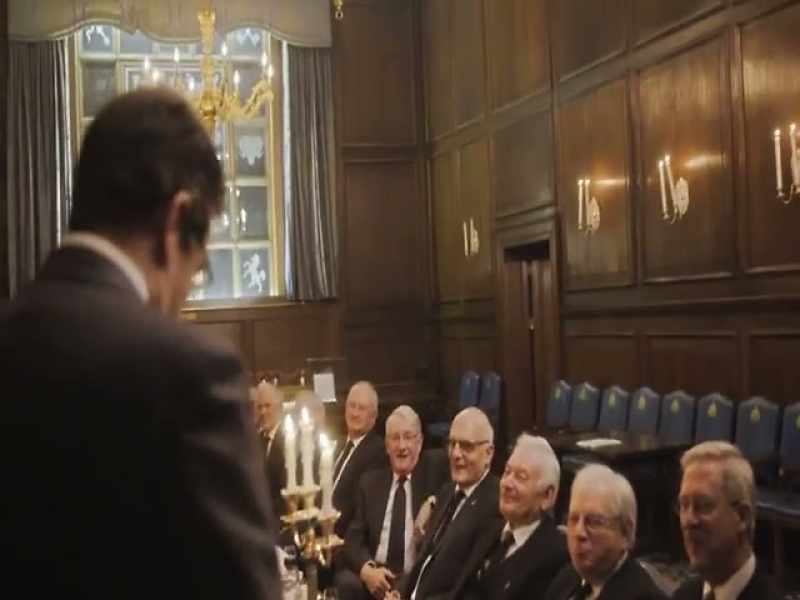[Mason] Speak up! -[men laughing]