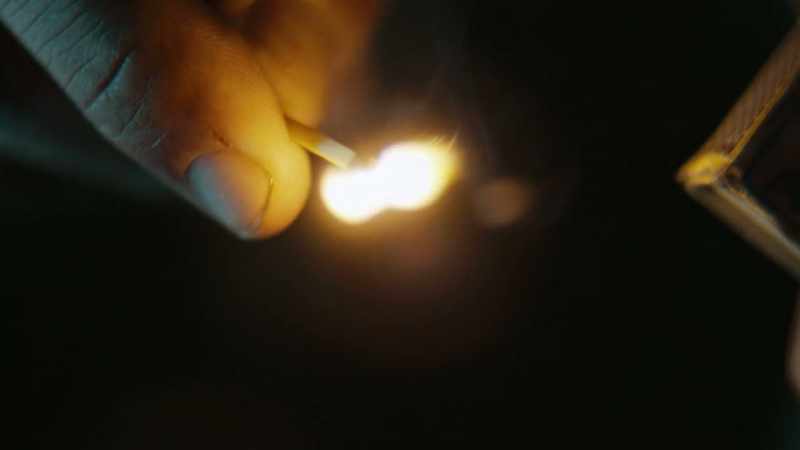 [matchstick scratching]