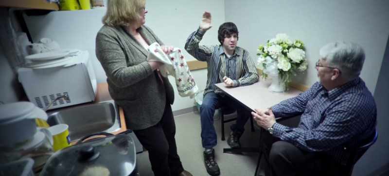 Matt sent his parents out