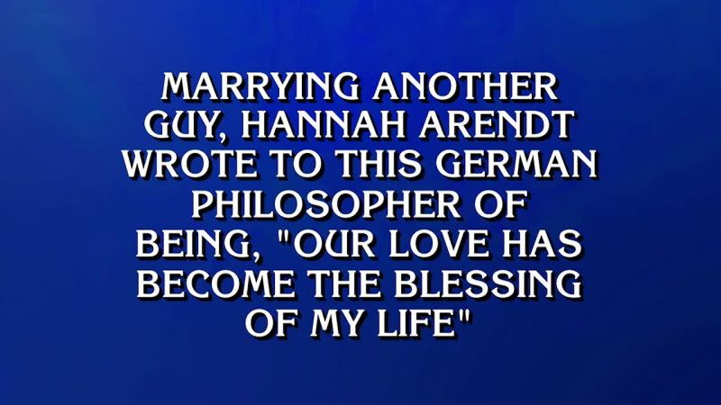 Mattea? - Who's Heidegger?