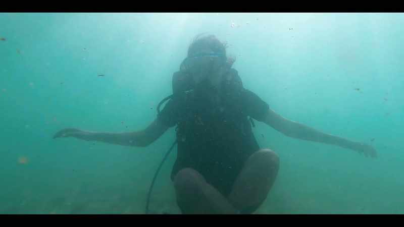 [Max] Her first few forays underwater were marred