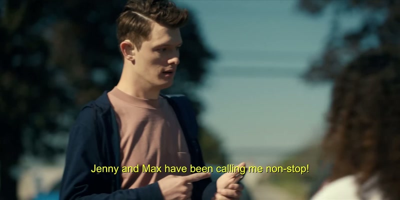 Max threw something at Jenny. He doesn't want this baby