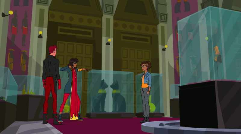 Maybe a villain engaged in nefarious misdeeds?