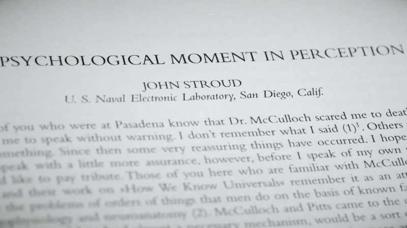 McCulloch: Would you please describe