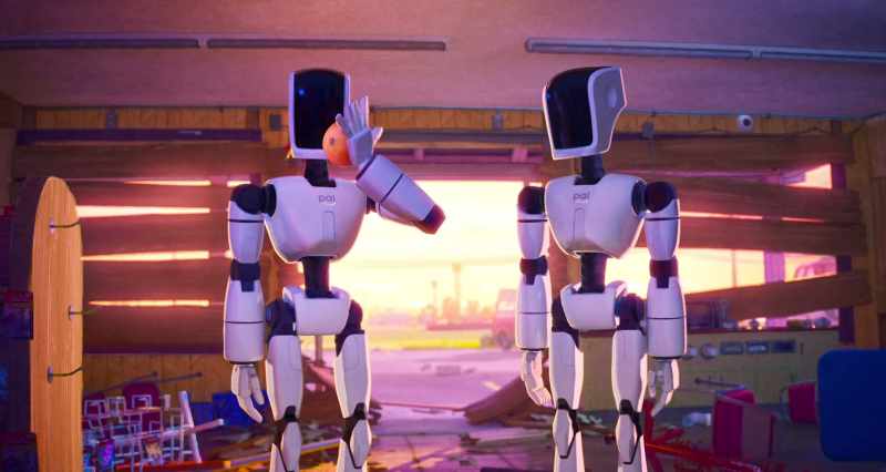 [mechanical whirring]