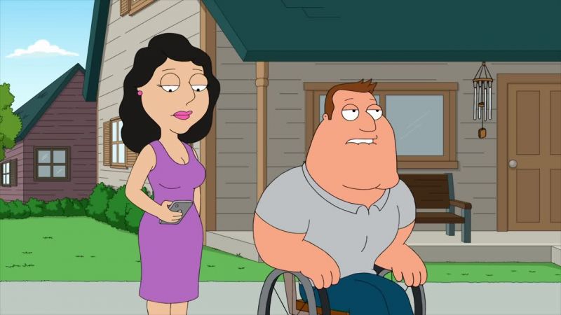 Meg's feet are gone. Rotted