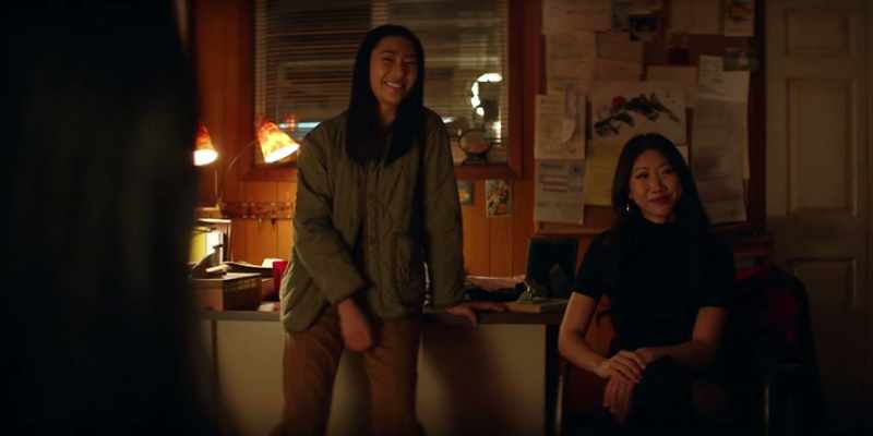 [MEI-LI AND JIN LAUGH]