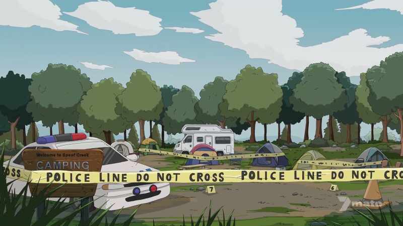 (melancholy music) (police sirens roaring)