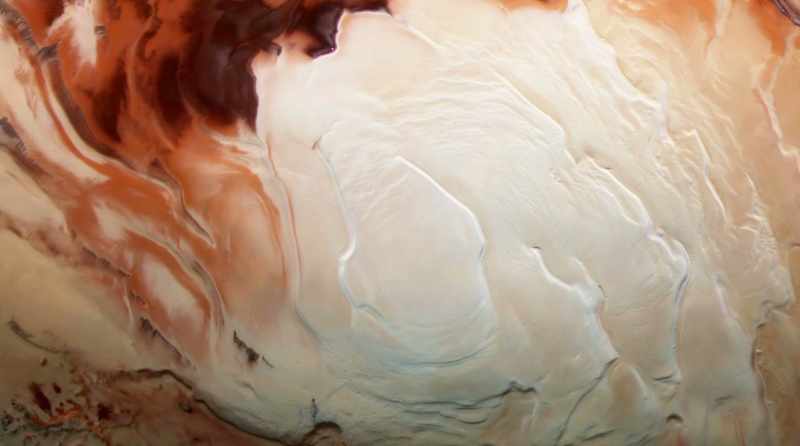 MELISSA: The polar cap forms these incredible